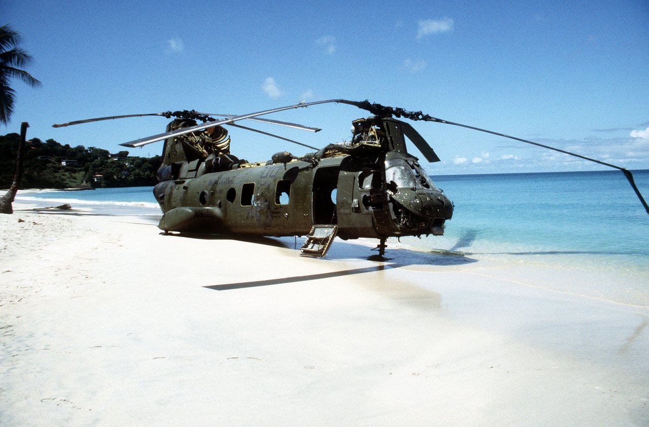 CH-46 Sea Knight, Grenada