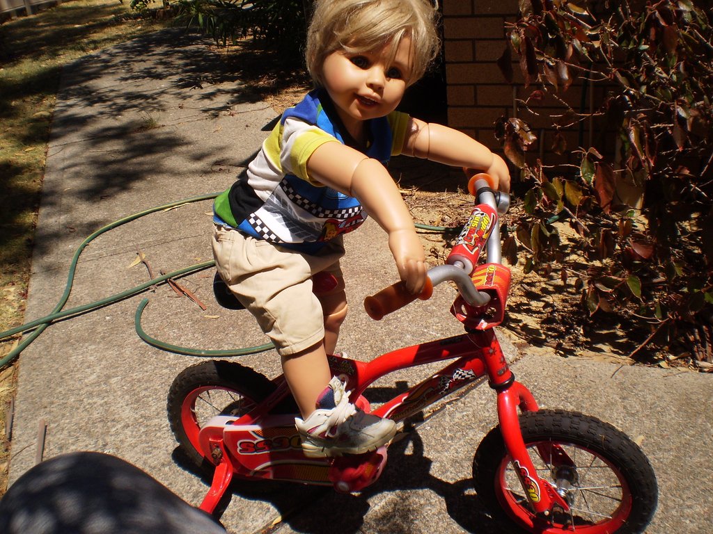 William on his bike