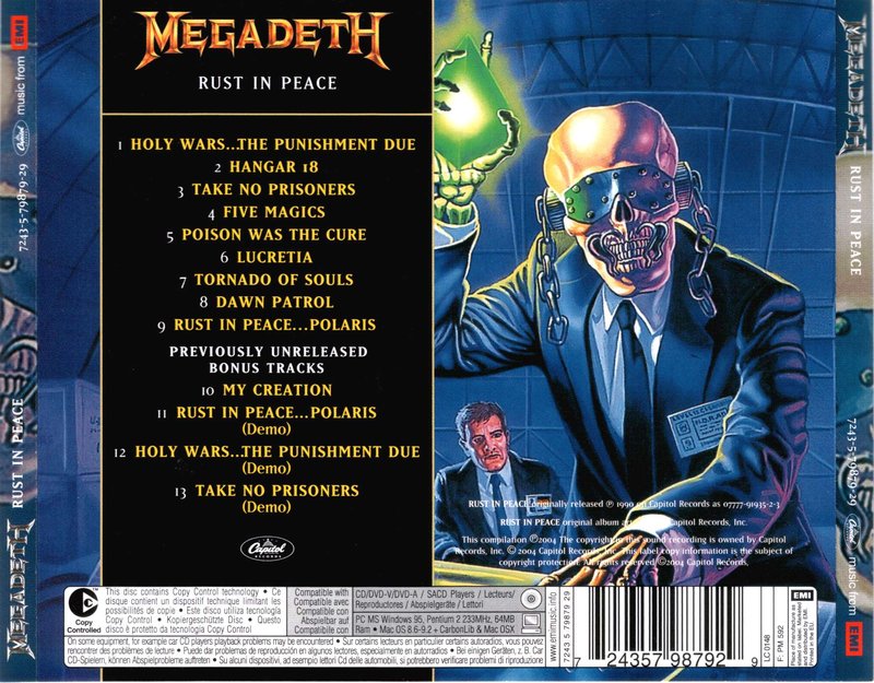 Megadeth - Rust In Peace (Remast