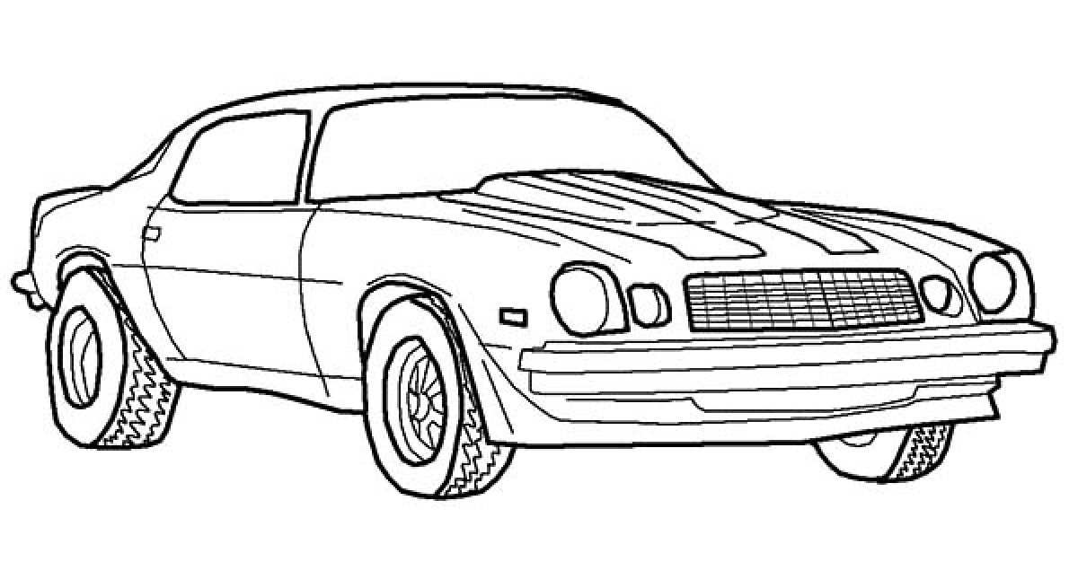 Chevrolet Camaro 1975 (3) outlin
