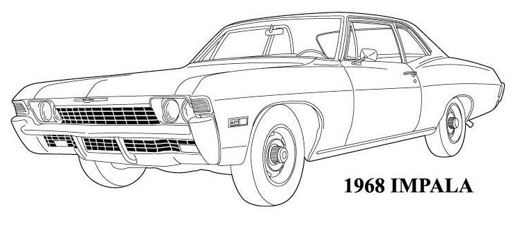 Chevrolet 1968 Impala outline.jp