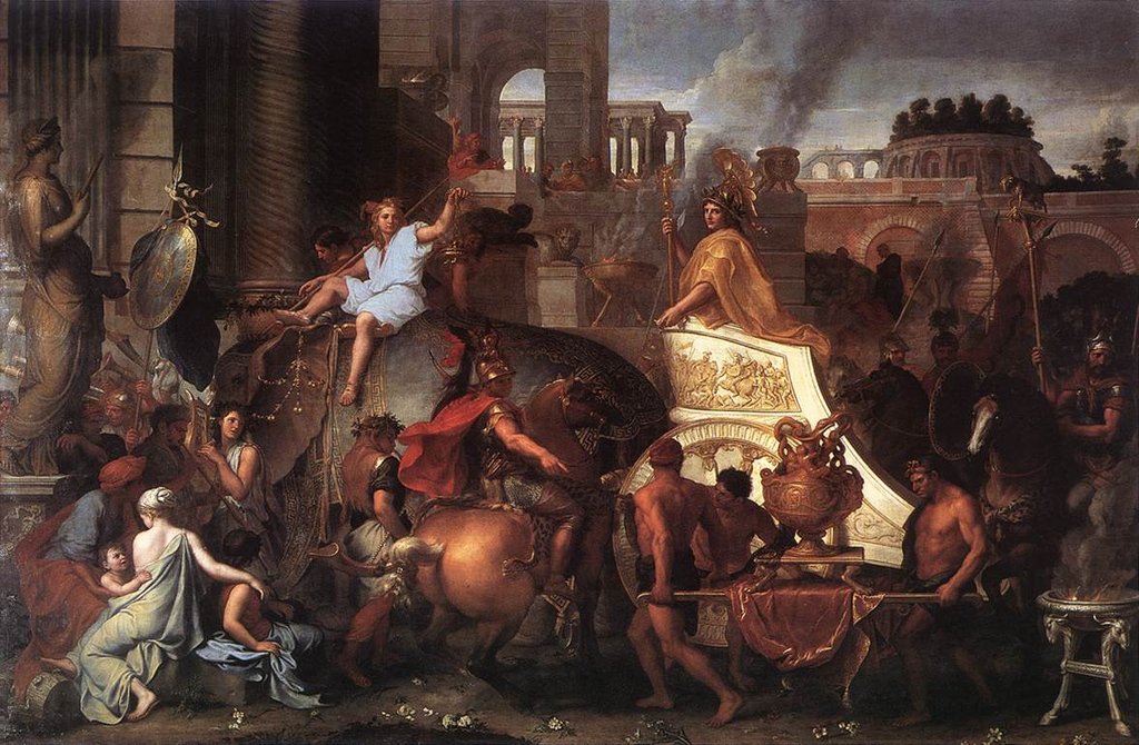 Entry of Alexander into Babylon.