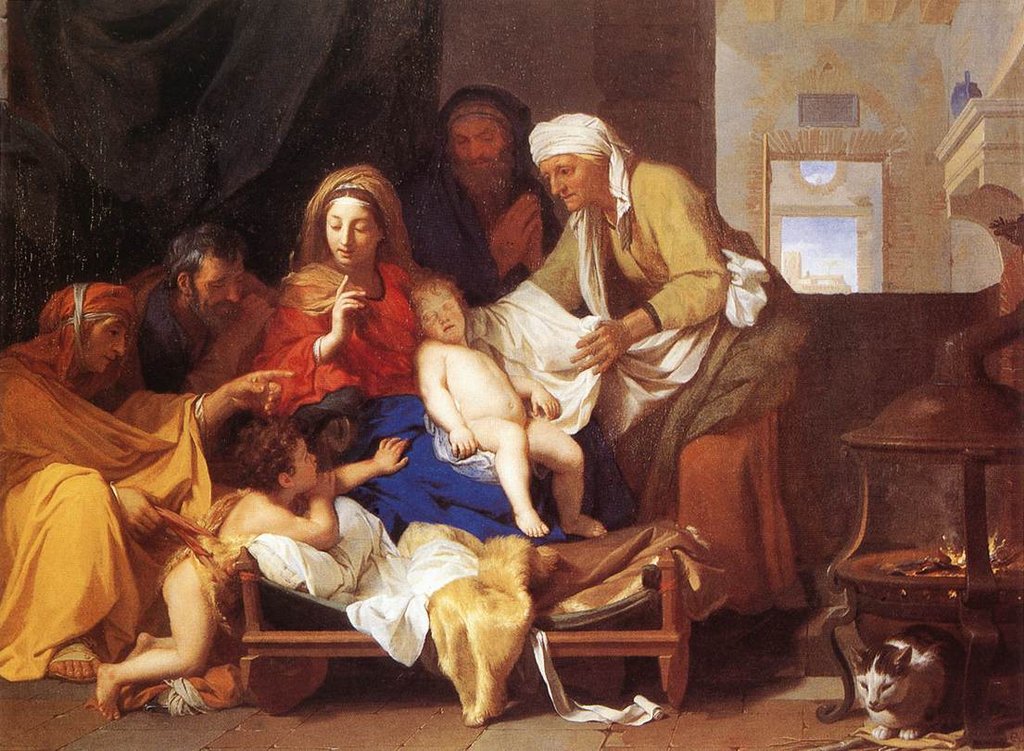 Holy Family with the Adoration o