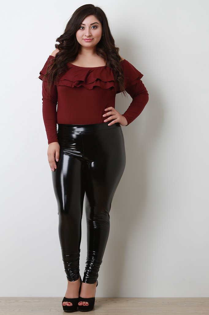 shiny pant and red top.jpg