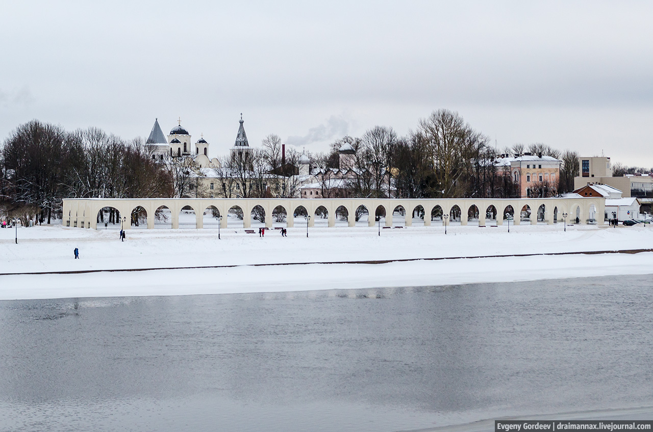Ярославово Дворище Великий Новгород зима