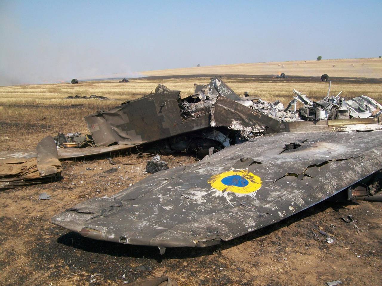 Сбитый МиГ-29 ВВС Украины