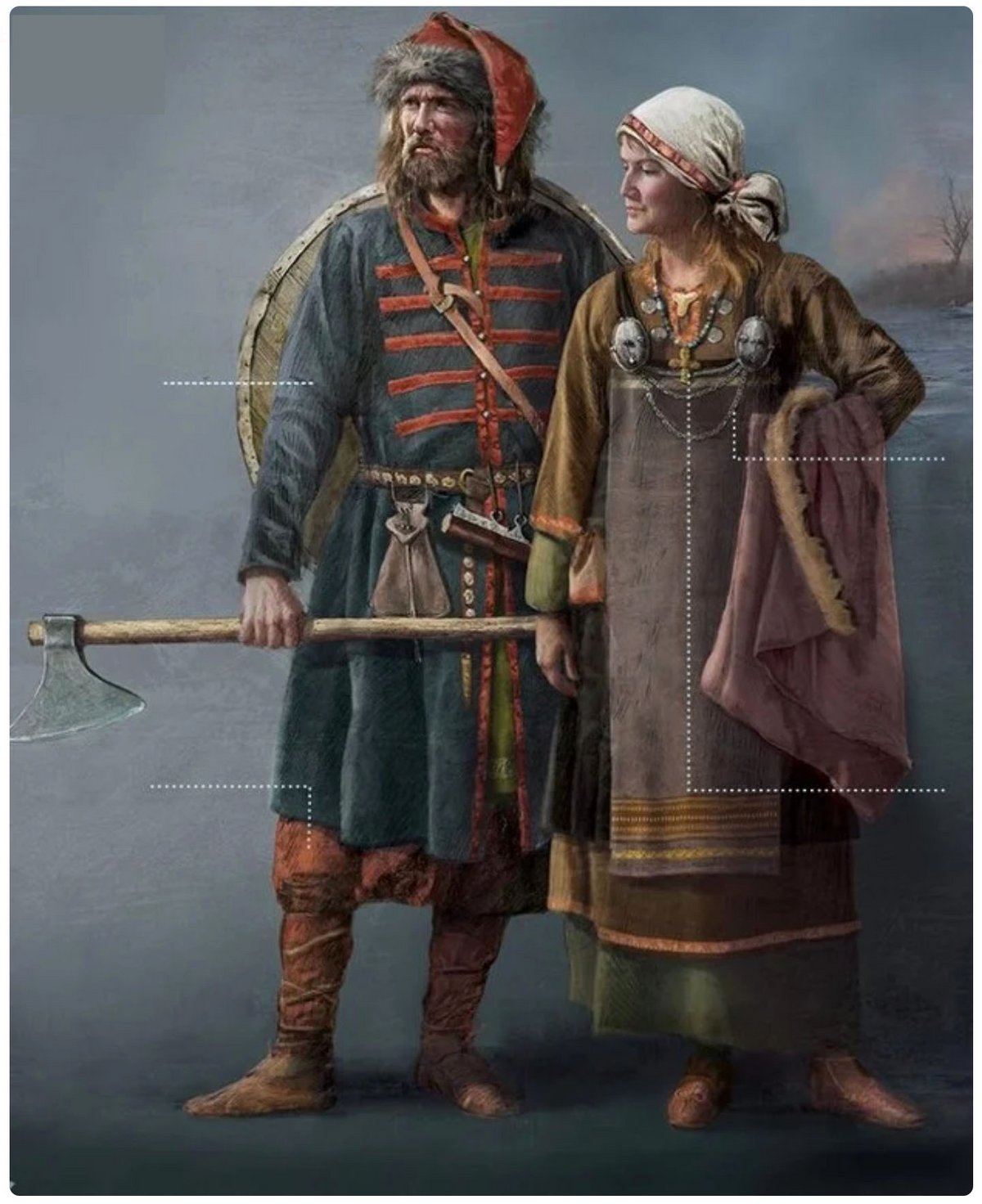 rus - warriors 10th century