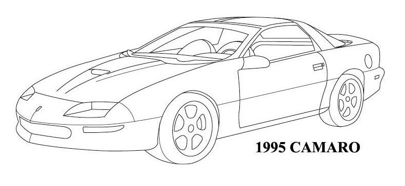 Chevrolet Camaro 1995 outline.jp
